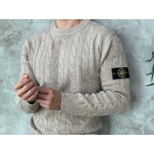 스톤아일랜드 램스울 꽈베기 니트
