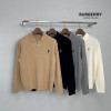 버버리 BT 로고 자수 카라 긴팔 니트