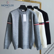 몽클레어 더블 암 밴드 로고 니트