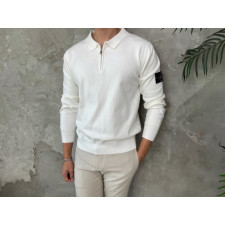 스톤아일랜드 지퍼 카라 니트