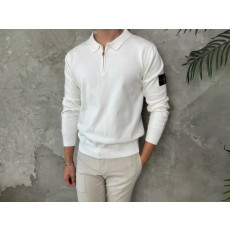 스톤아일랜드 지퍼 카라 니트