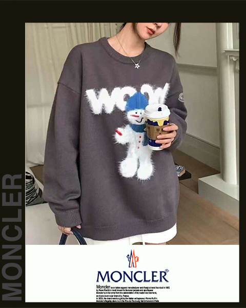몽클레어 여성 B3-119 스노우맨 니트