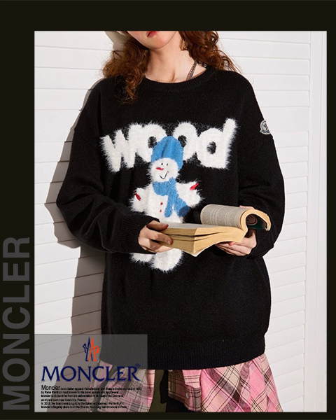 몽클레어 여성 B3-119 스노우맨 니트