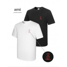 아미 사람 하트 라운드 반팔티