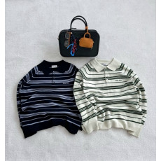 미우미우 여성 코튼 PK 카라 니트