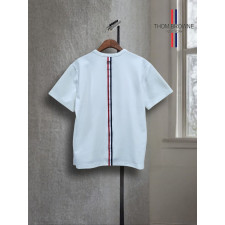 톰브라운 분또 삼선 테이프 라운드 반팔티