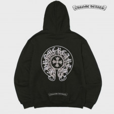 크롬하츠 그라데이션 이중 패턴 후드티