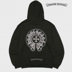 크롬하츠 그라데이션 이중 패턴 후드티