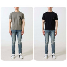 CP컴퍼니 탄창 2포켓 코튼 반팔티