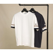 몽클레어 컬링 배색 포인트 반팔티