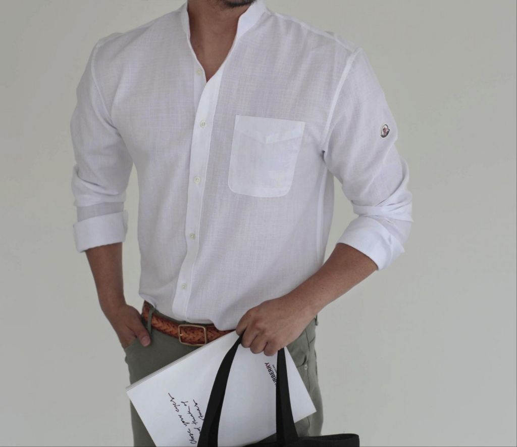 몽클레어 레트로 린넨 셔츠