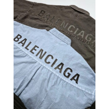 발렌시아가 피그먼트 긴팔 셔츠