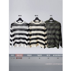 입생로랑 단가라 망사 쿨 니트