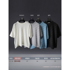 보테가베네타 인트레치아 쿨 라운드넥 반팔 니트