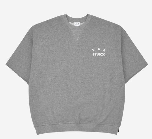 아이앱 헤비숏 슬리브 스웨트 반팔티