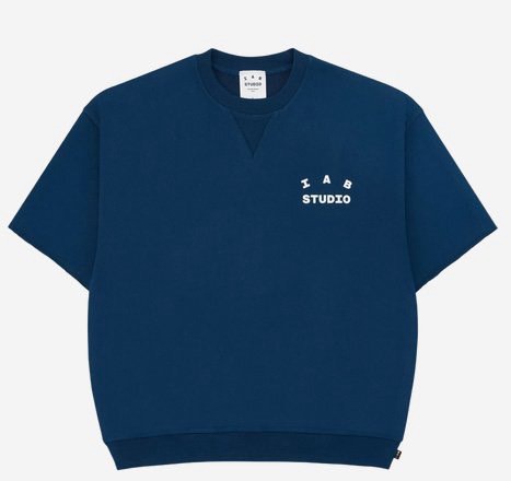 아이앱 헤비숏 슬리브 스웨트 반팔티