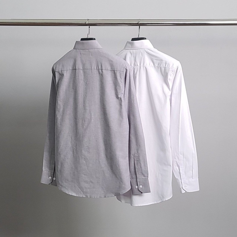 디올 블랙 벌 자수 옥스포드 셔츠