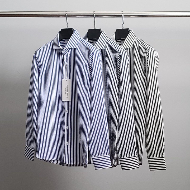 톰브라운 히든 삼선 스트라이프 셔츠