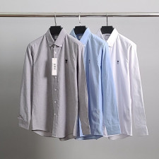 아미 블랙 하트 자수 옥스포드 셔츠