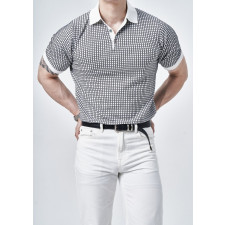 로로피아나 스페셜 반팔 카라 니트