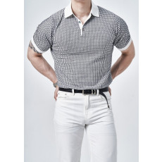 로로피아나 스페셜 반팔 카라 니트