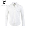 루이비통 자수 로고 백레더 다미 슬림 셔츠