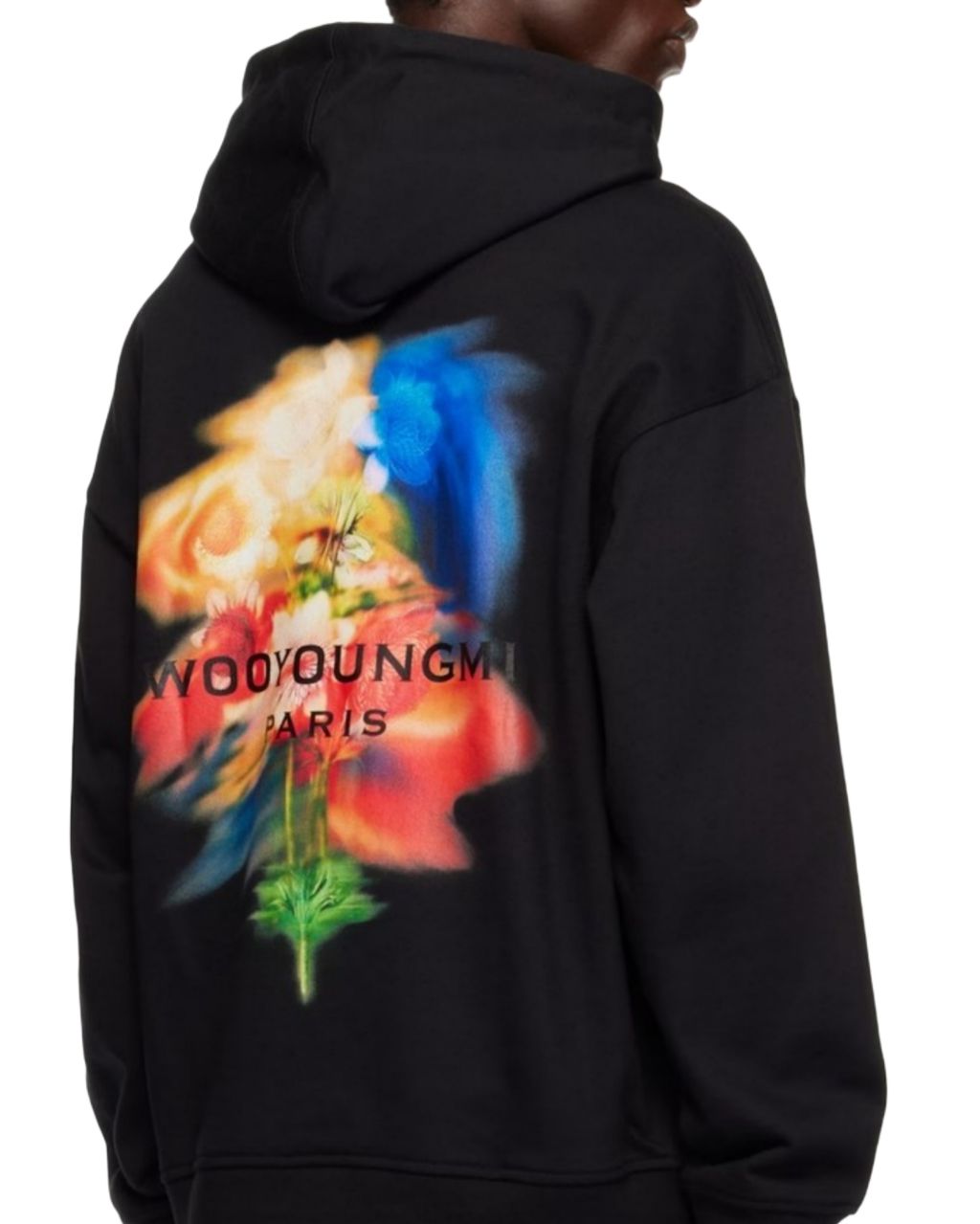 우영미 Wym 스웨잉 플라워 후드티