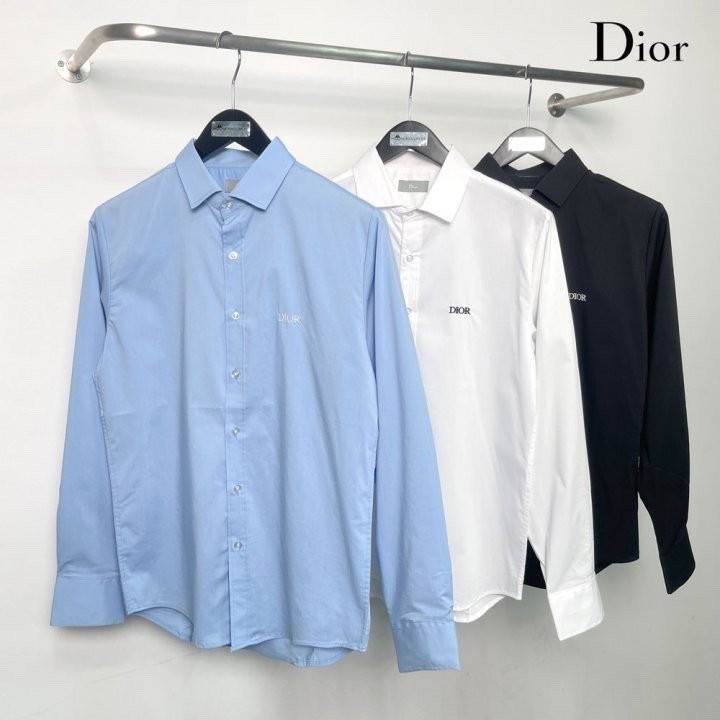 디올 베이직 자수 로고 셔츠