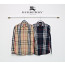 버버리 기사 자수 OG 체크 셔츠