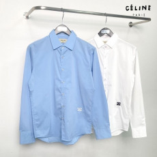 셀린느 트리옹프 자수 로고 셔츠