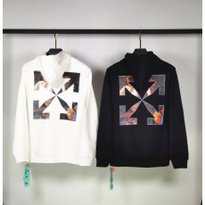 오프화이트 카라바조 앤젤 스웻 후드티