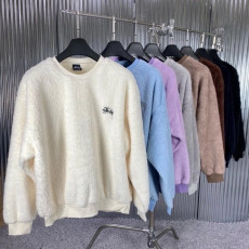 스투시 양털 자수 맨투맨