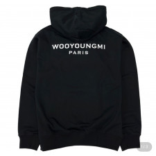 우영미 백로고 후드티