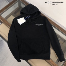 우영미 백로고 나비 후드티