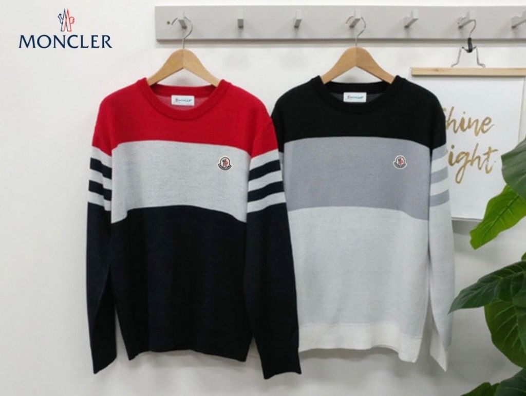 몽클레어 12게이지 라운드 니트