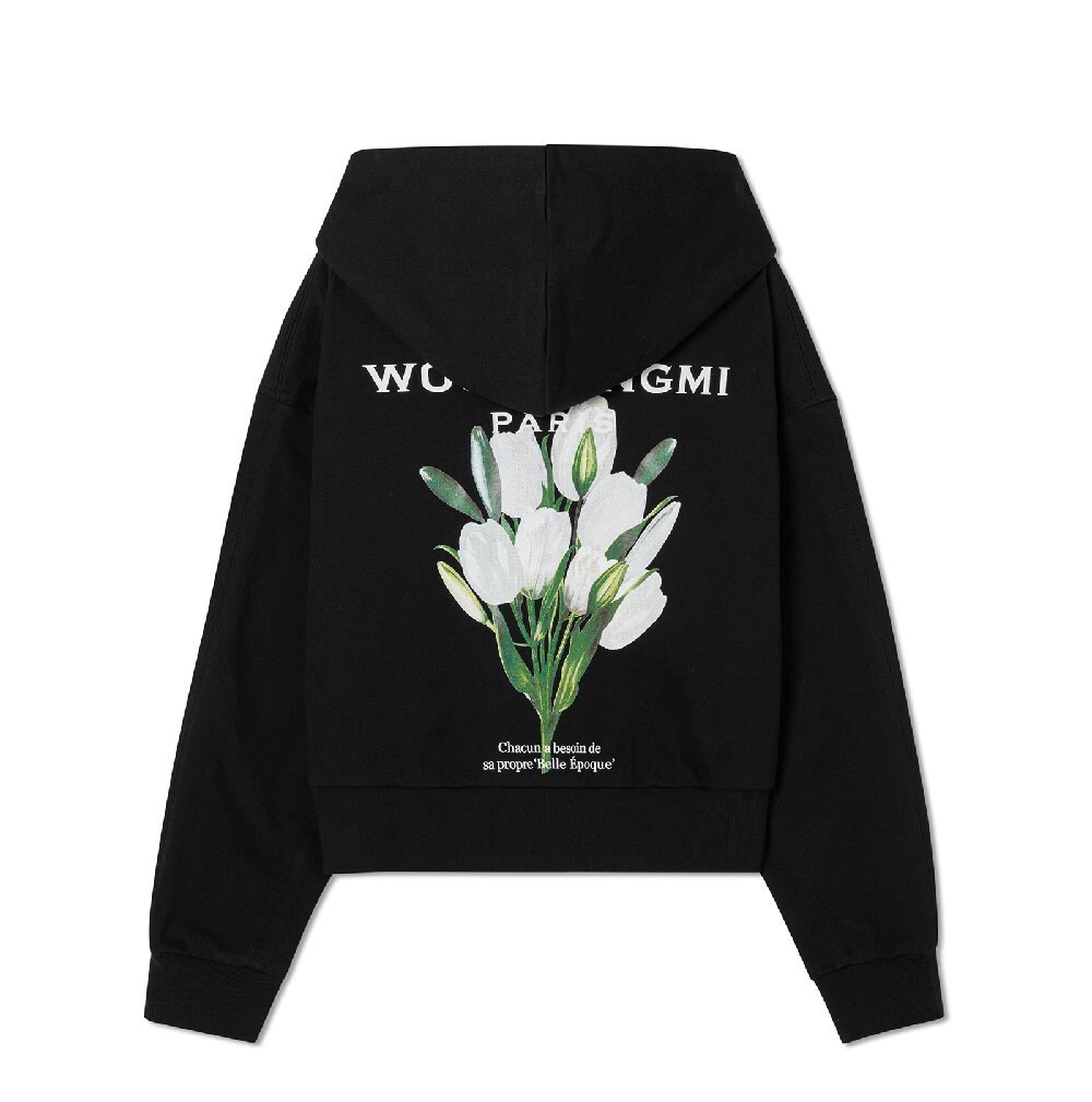 우영미 튤립 플라워 후드티