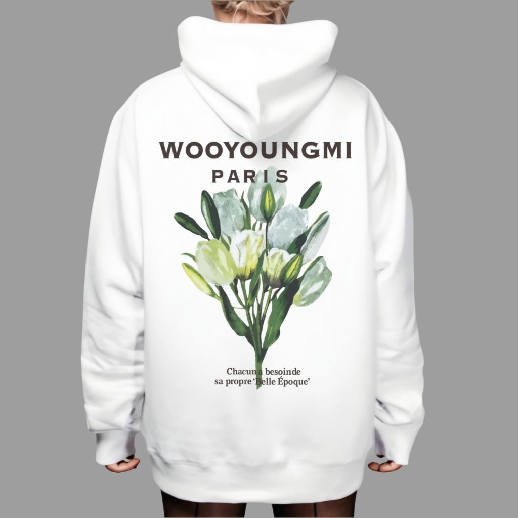 우영미 튤립 플라워 후드티