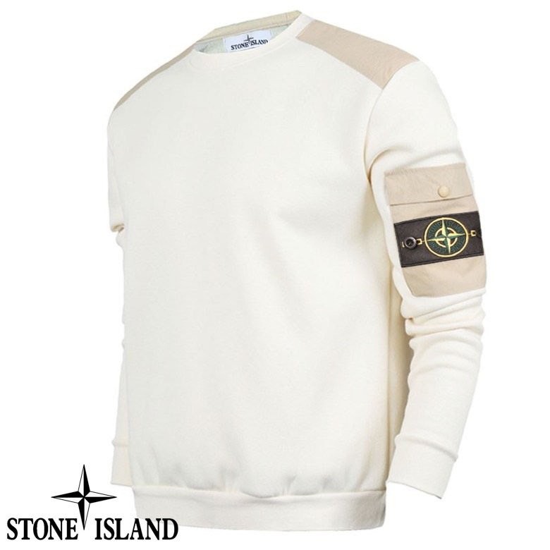 스톤아일랜드 포인트 나그랑 포켓 기모 맨투맨