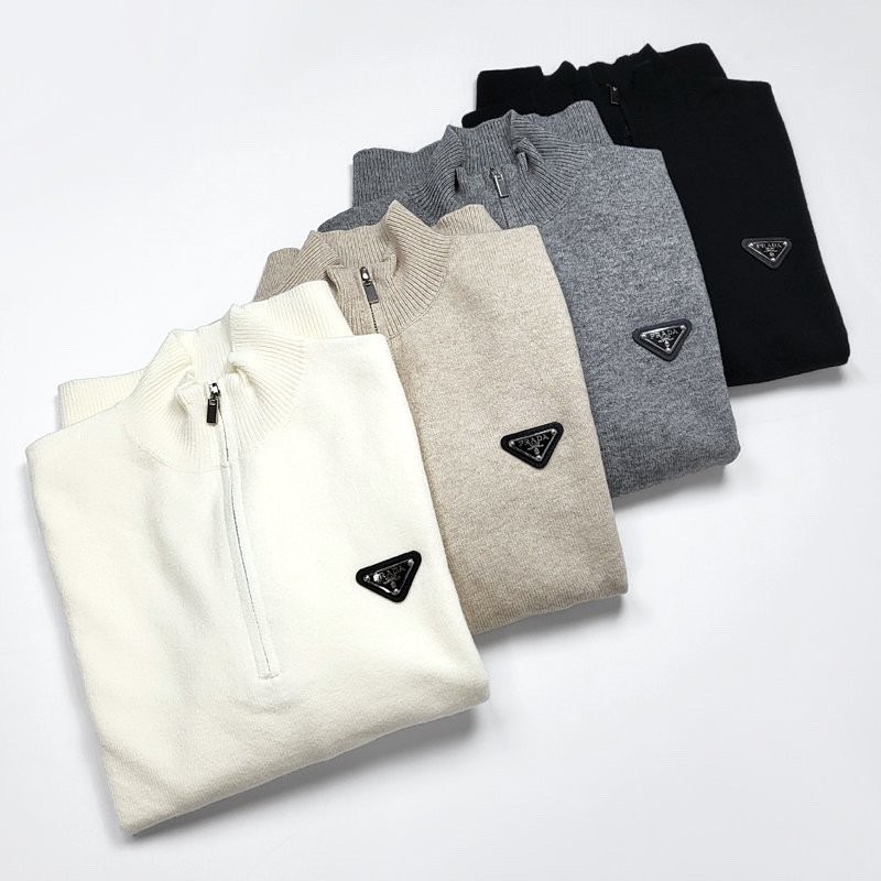 프라다 하프 집업 니트