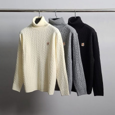 메종키츠네 꽈배기 폴라 니트