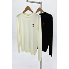 아미 썸머 쿨 시스루 라운드 니트