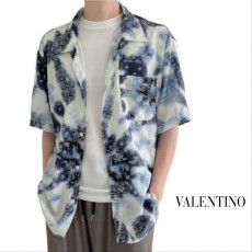 발렌티노 하와이안 반팔 셔츠