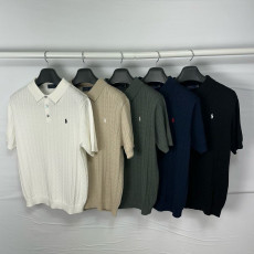 폴로 랄프로렌 케이블 카라 반팔 니트