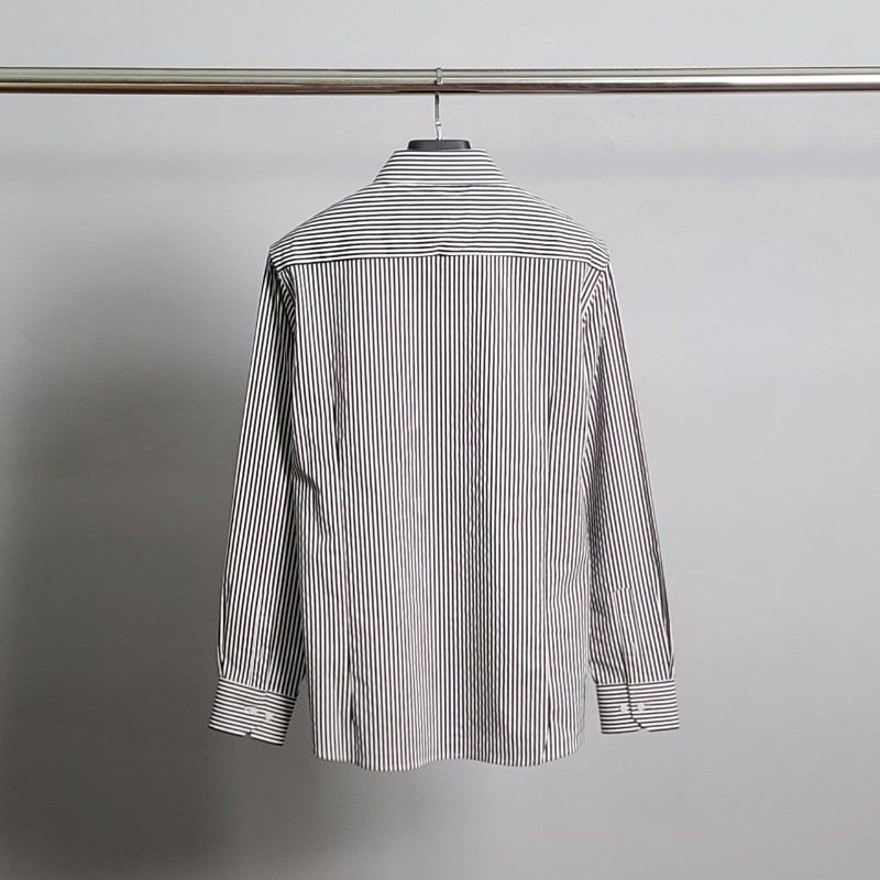 디올 벌 자수 스트라이프 셔츠