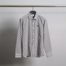 디올 벌 자수 스트라이프 셔츠