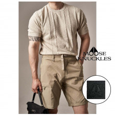 무스너클 스트라이프 라운드 반팔 니트