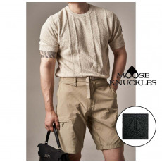 무스너클 스트라이프 라운드 반팔 니트