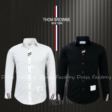 톰브라운 포인트 숏삼선 드레스 셔츠
