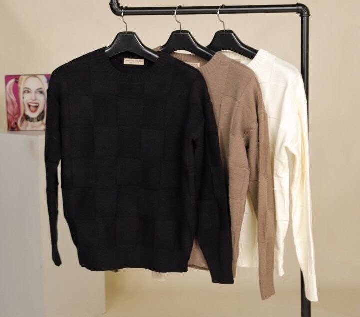 보테가베네타 베이직 라운드 니트