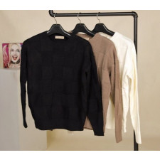 보테가베네타 베이직 라운드 니트